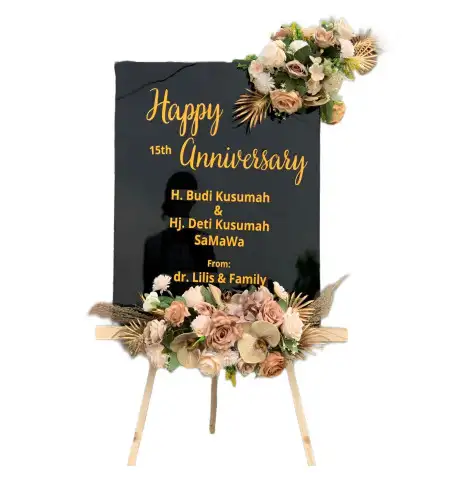 Papan Bunga Akrilik Kebomas