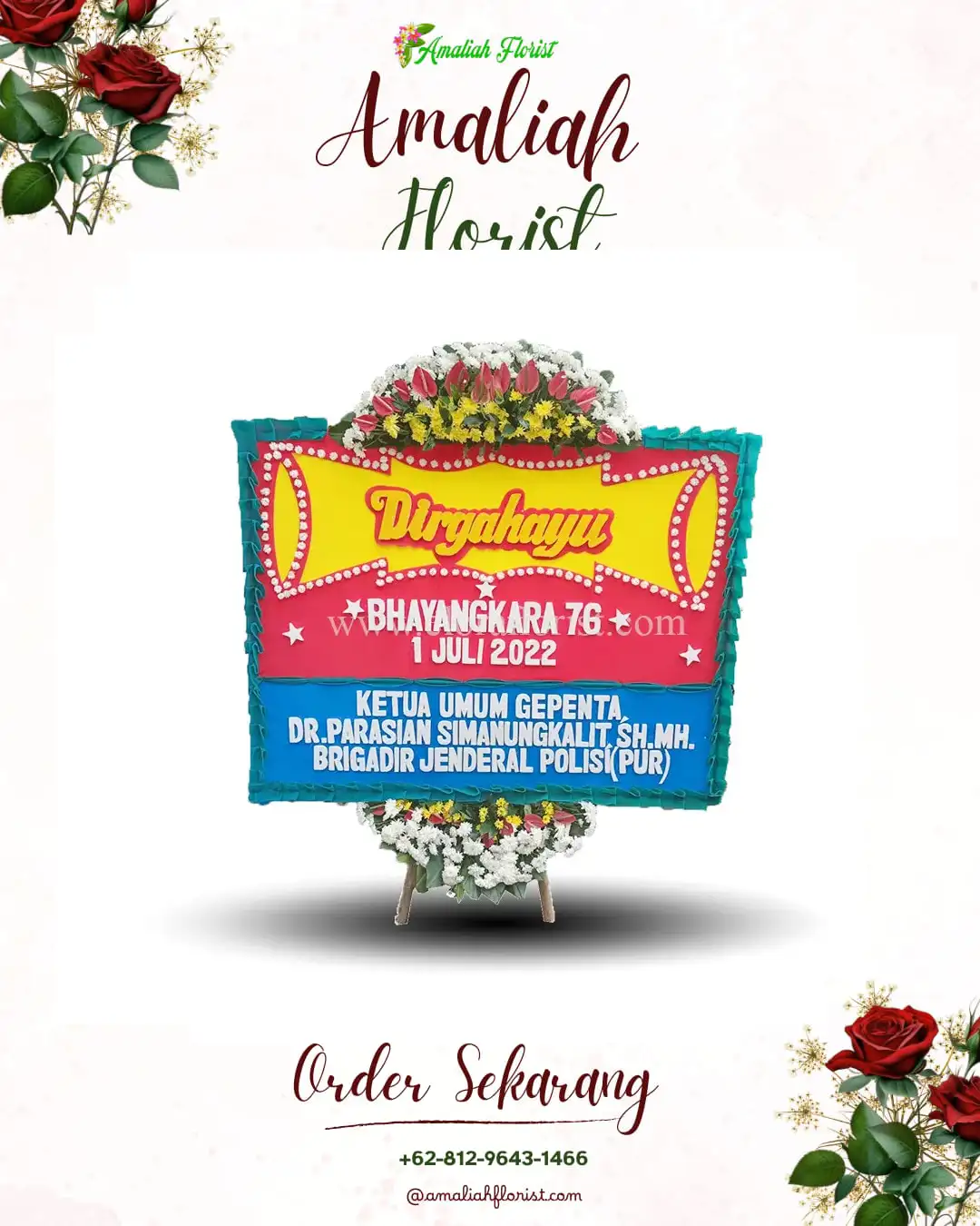 Papan Bunga HUT Ulang Tahun Kebomas